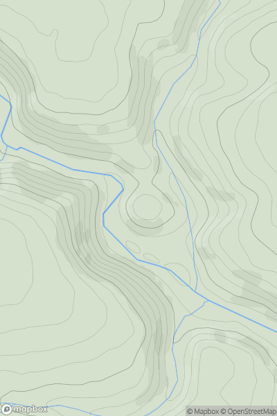 Thumbnail image for Cow Castle [South Central England] showing contour plot for surrounding peak